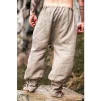 Pantaloni Vichingo di lino "Wodan" Grigio pietra