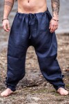 Viking Linen Breeches "Wodan" Dark Blue XL