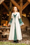 Mittelalter Kleid Dorothea Natur/Grün S