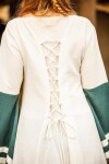 Mittelalter Kleid Dorothea Natur/Grün S