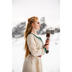Robe Viking "Lagertha" Écru/Vert