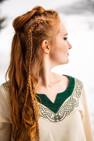 Abito Vichingo "Lagertha" Naturale/Verde M