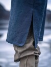 Tunique viking "Snorri" avec broderie manuelle style Urnes Gris-Bleu S