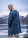 Wikinger Tunika "Snorri" mit Urnes-Stil Handstickerei Graublau XXL