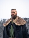 Wikinger Umhang "Janne" mit Kunstfell Schwarz