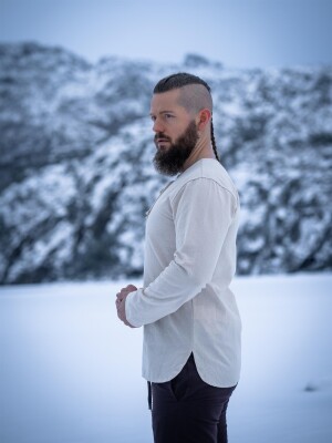 Chemise médiévale "Otto" Ècru XXXL