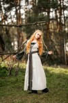 Robe médiévale Amalia Ècru/Verte M