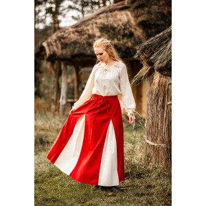 Medieval skirt "Isabella" Red/Natural