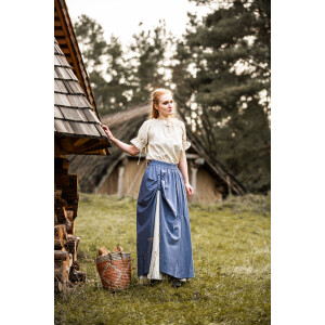 Medieval skirt "Elise" Blue/Natural