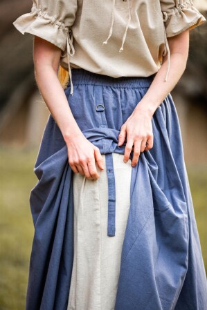 Mittelalter Rock "Elise" Blau/Natur S/M