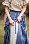 Mittelalter Rock "Elise" Blau/Natur S/M