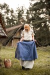 Mittelalter Rock "Elise" Blau/Natur S/M