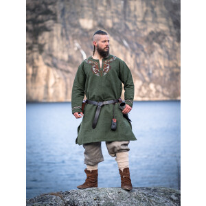 Tunique viking "Snorri" avec broderie manuelle...