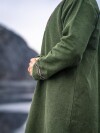 Tunica vichinga "Snorri" con ricamo a mano in stile Urnes Verde M