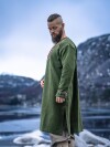 Wikinger Tunika "Snorri" mit Urnes-Stil Handstickerei Grün S