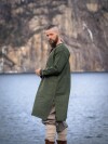 Túnica vikinga "Snorri" con bordado a mano estilo Urnes Verde XXXL