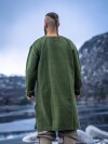 Túnica vikinga "Snorri" con bordado a mano estilo Urnes Verde XXXL