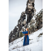 Vestido de vikingo "Brígida" Azul