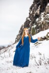 Robe viking "Brigida" Bleu L