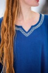 Robe viking "Brigida" Bleu L