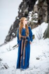 Wikingerkleid "Brigida" Blau XS