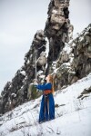 Wikingerkleid "Brigida" Blau XS
