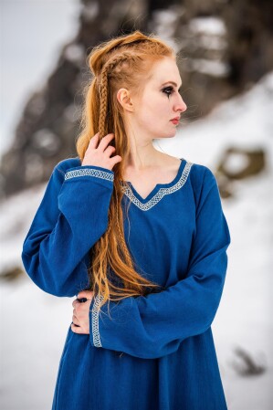 Viking dress "Brigida" Blue XXL