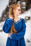 Viking dress "Brigida" Blue XXXL