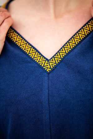 Wikinger Tunika Damen "Matilda" Blau S