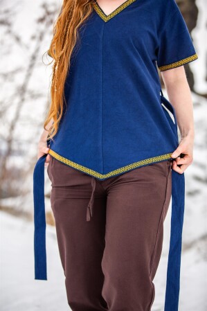 Wikinger Tunika Damen "Matilda" Blau S