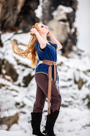 Wikinger Tunika Damen "Matilda" Blau S