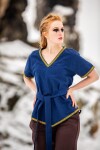 Wikinger Tunika Damen "Matilda" Blau S
