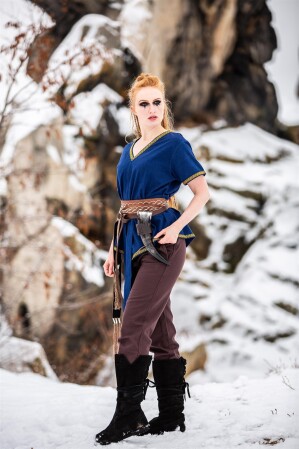 Viking Tunic Ladies "Matilda" Blue XL