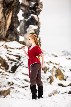 Wikinger Tunika Damen "Matilda" Rot XXXL