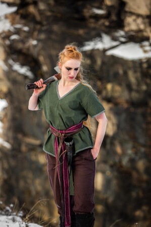Wikinger Tunika Damen "Matilda" Grün S