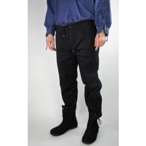 3079 Trousers with decorative stitching