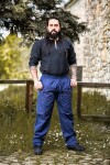 Pantaloni medievali con elastico "Veit" Blu S