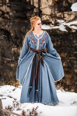 Viking Birka cappotto Skadi piccione blu L