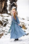 Viking Birka cappotto Skadi piccione blu L
