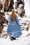 Viking Birka coat Skadi dove blue XXL