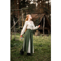 Medieval skirt "Isabella" Green/Natural