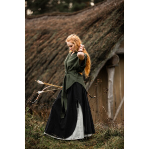 Medieval skirt "Elise" Black/Natural