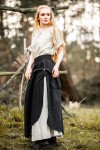 Mittelalter Rock "Elise" Schwarz/Natur L/XL