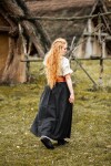Mittelalter Rock "Elise" Schwarz/Natur S/M