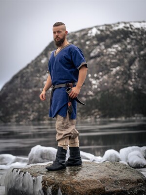 Tunique viking "Loki" bleu L