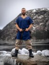 Viking short tunic "Loki" blue XL