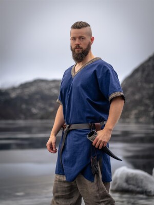 Viking short tunic "Loki" blue XXL