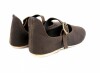 Mittelalter-Damenschuhe  "Cecilie" mit Ledersohle Braun 42