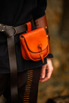 Mittelalter Leder Tasche "Tilo" Cognac