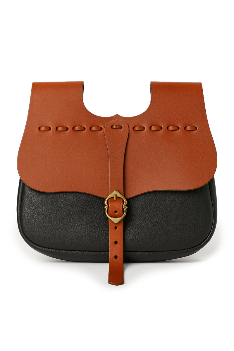 Mittelalter Leder Gürteltasche "Albrecht" Bra